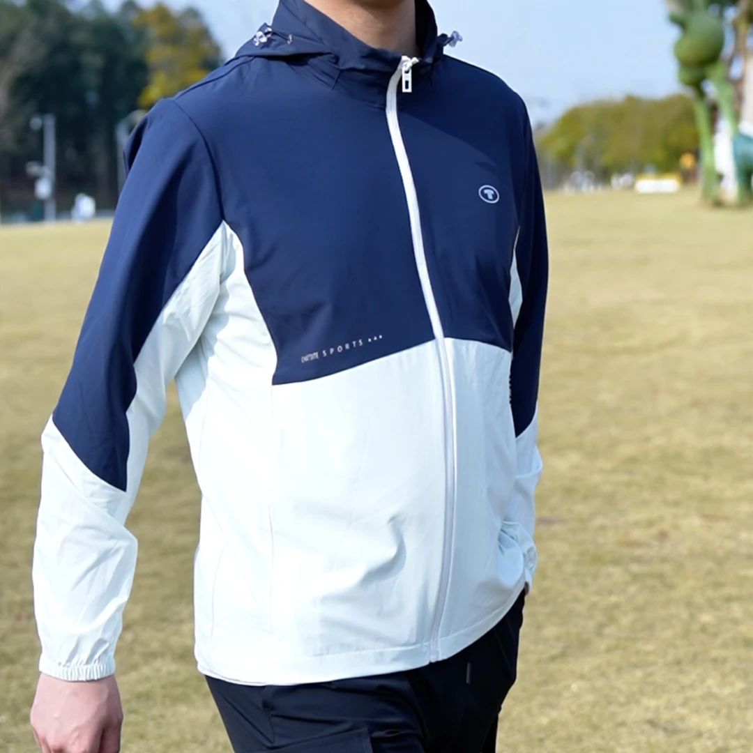 立领常规款运动外套登山夏季冲锋衣外套连帽