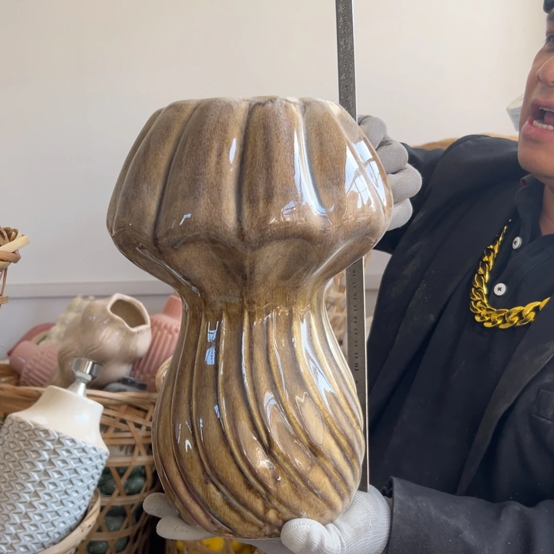 摆件101 号高中低温陶瓷工艺瓶（部分微瑕）