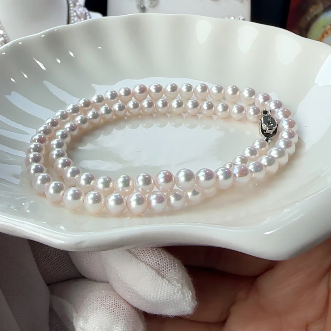 淡水珍珠颈饰银S925镶嵌