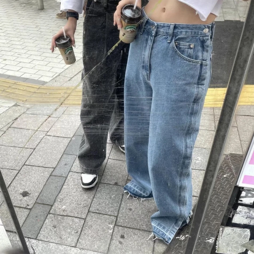 Spell拉链牛仔裤
