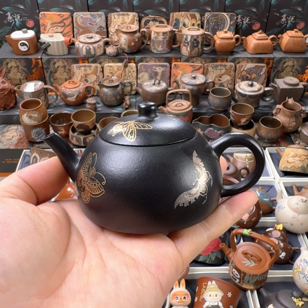 茶壶紫砂130cc原矿精工半手