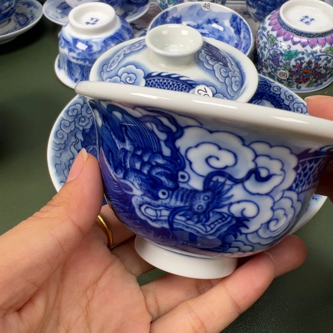 景德镇纯手工纯手绘茶具木木26