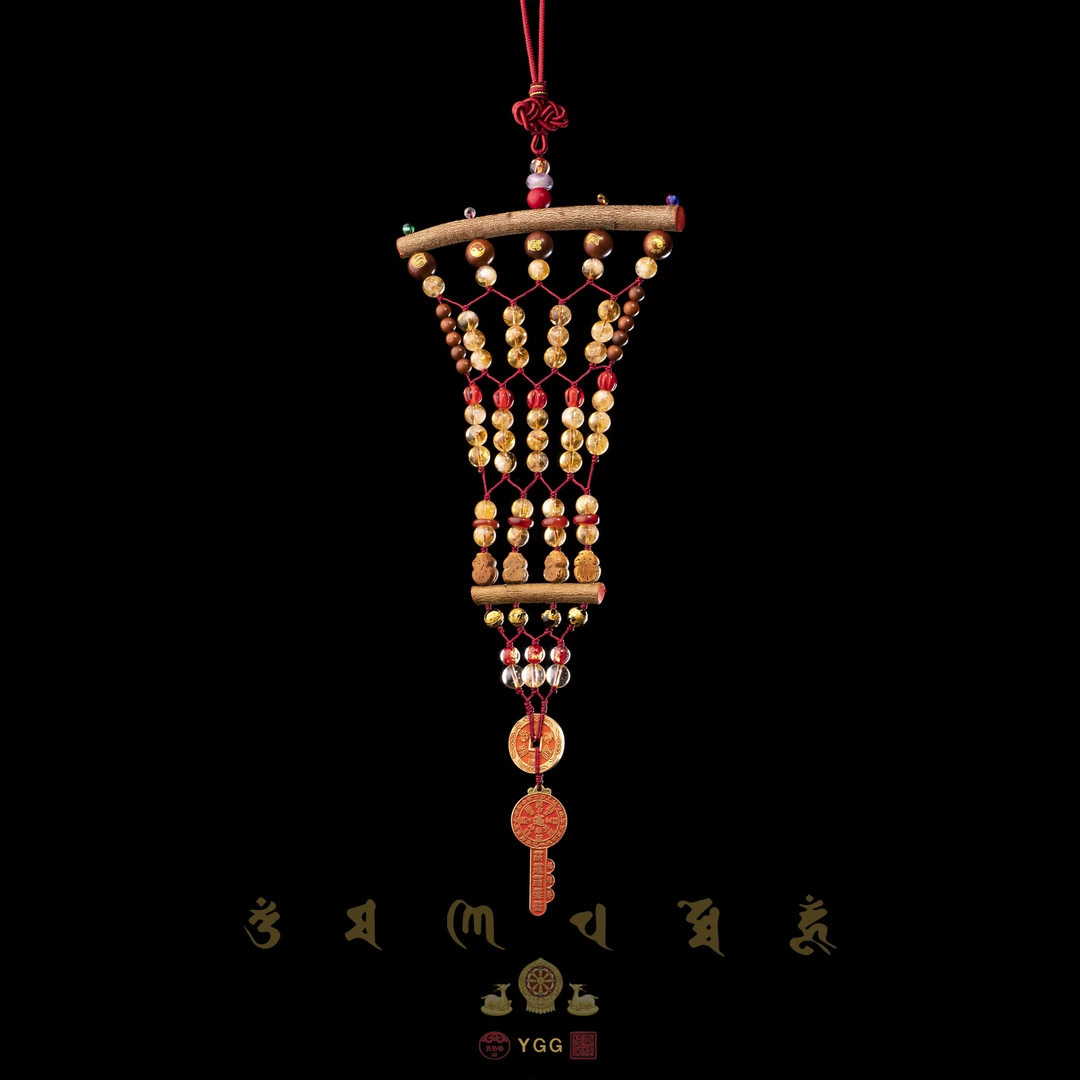 【丙午TAI】水晶黄塔晶吉祥门文创挂件/ZFSD02（多样性发）