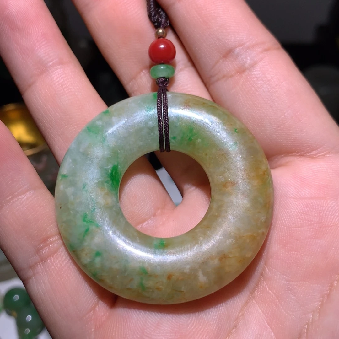 翡翠未镶嵌挂件翡翠平安扣