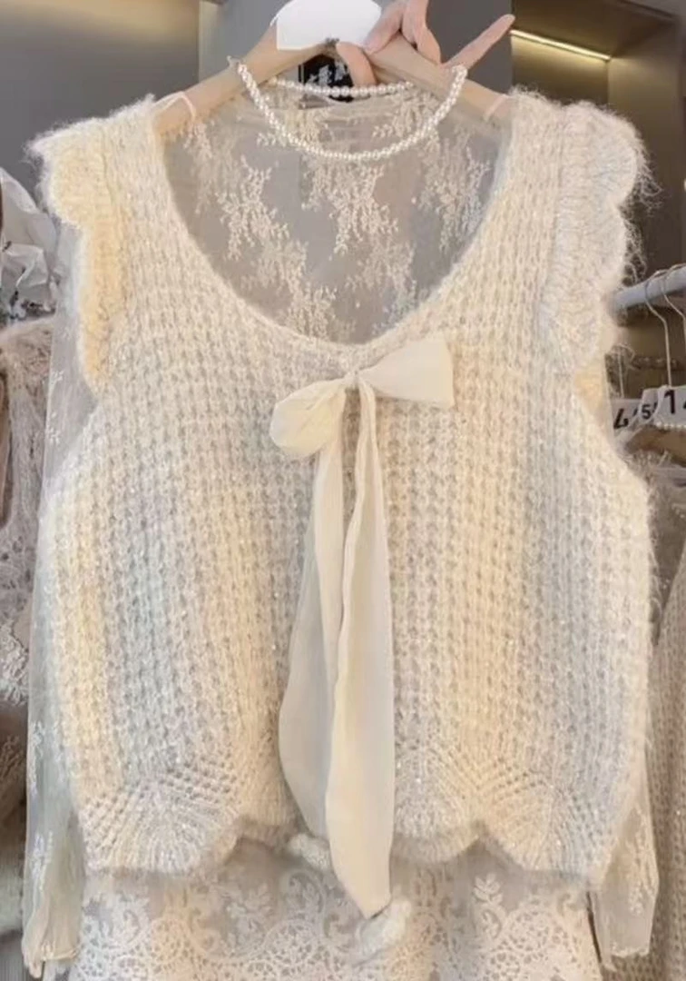 【针织背心】减龄浅色针织马甲单件背心衫单件女气质高级感早秋2025