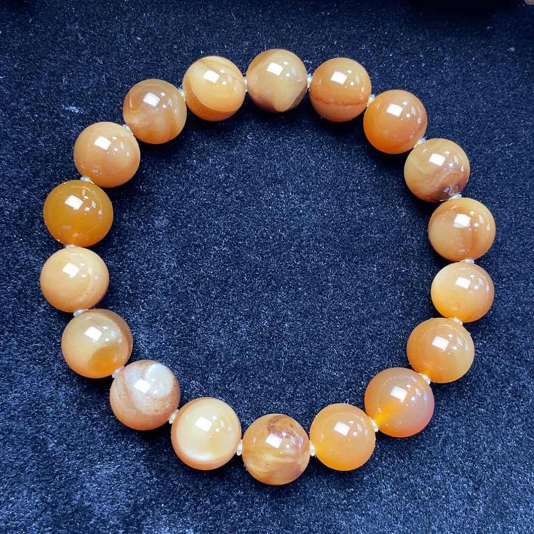 琥珀颈饰未镶嵌11m蜜蜡手串