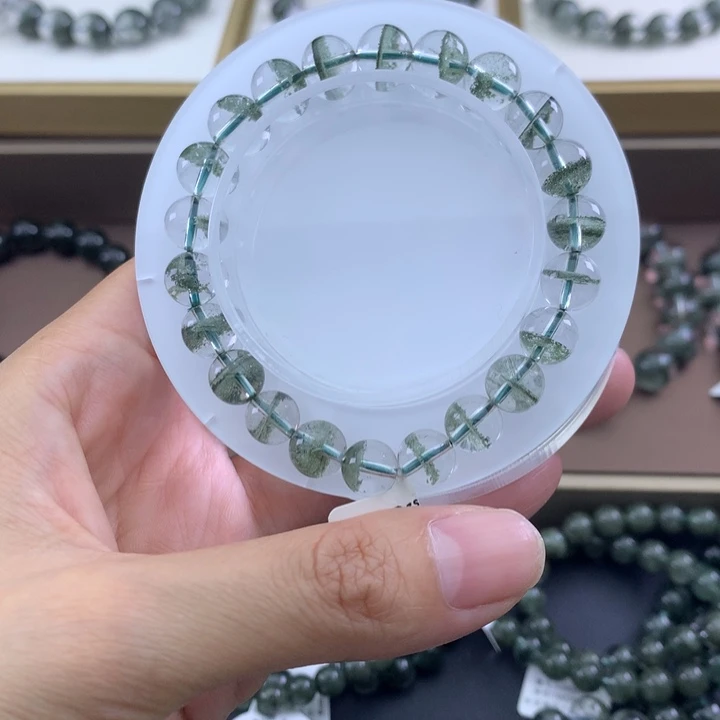 未镶嵌手链水晶绿幽灵