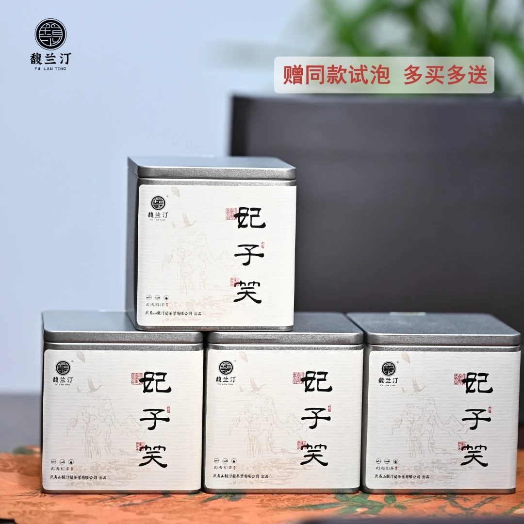 2025新茶正山小种红茶武夷山妃子笑红茶荔枝香蜜桃香红茶罐装茶叶