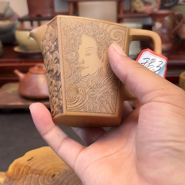 紫砂黄金段泥泥紫砂主人杯