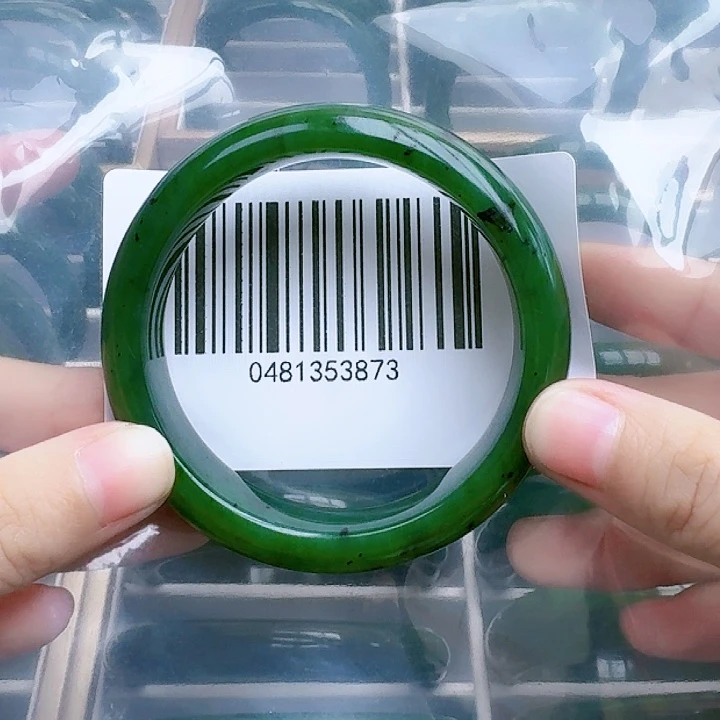 和田玉（碧玉）手镯未镶嵌5556微瑕