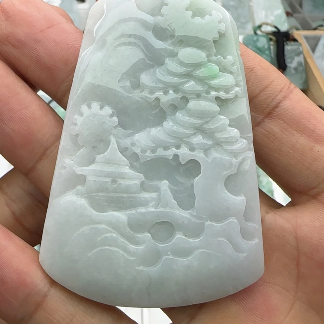 翡翠未镶嵌颈饰翡翠