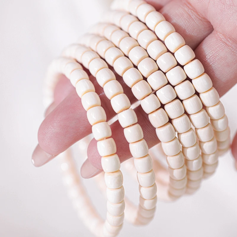 猛犸象牙6*5mm直切单圈手串