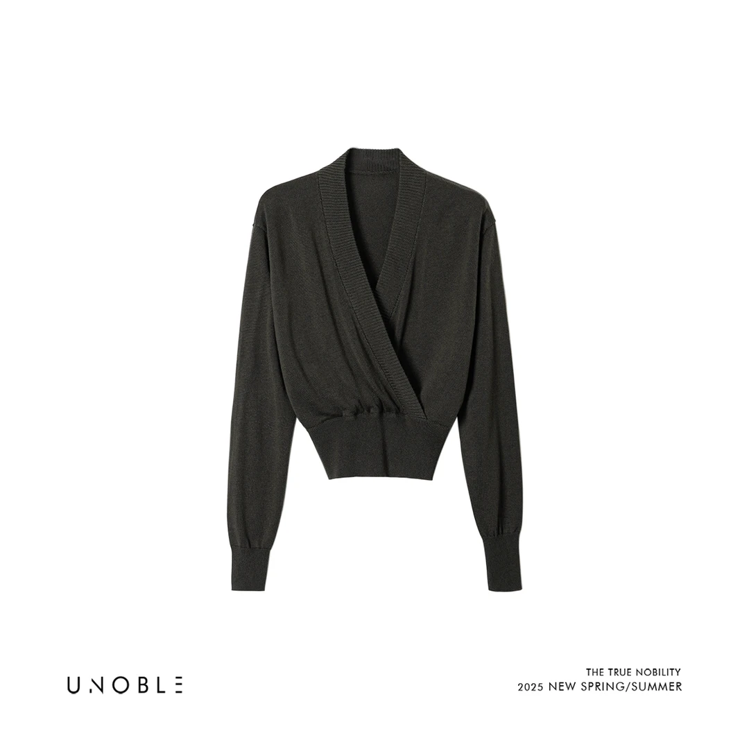 UNOBLE2025 S/S【清晨薄雾】收腰设计显瘦上衣 秋季新款