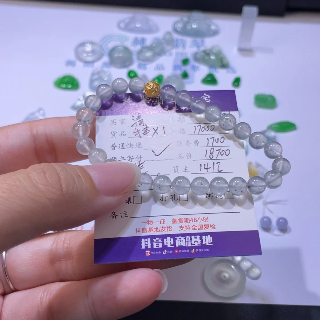 清***浅颈饰未镶嵌翡翠天然翡翠