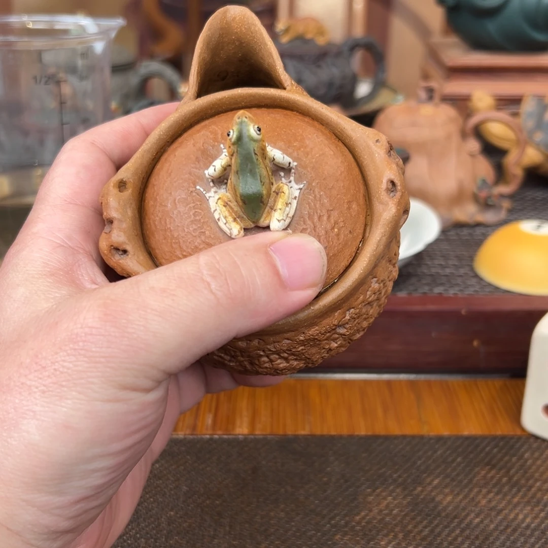 紫砂茶杯花***沫青蛙手抓更更好健康快快乐乐了