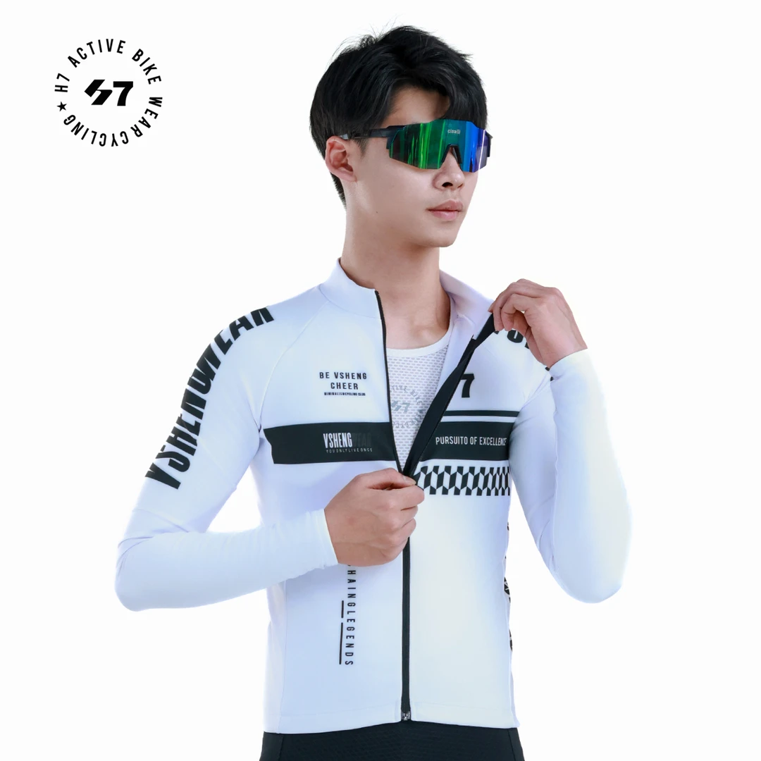 「体重120-130男生M码专区」春夏长袖薄款牛奶丝骑行服速干透气