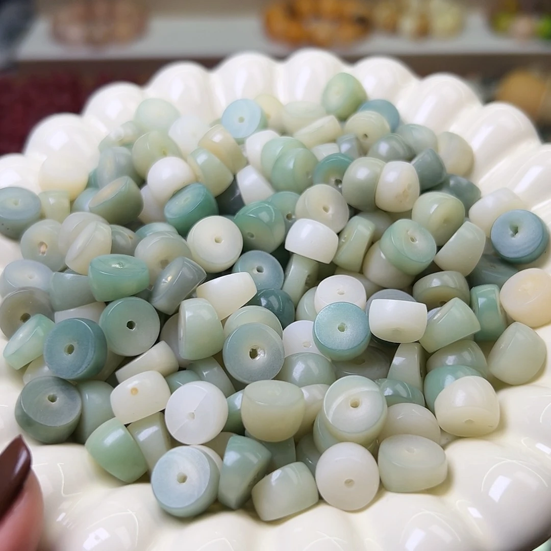 菩提根/象牙果手串瑕疵卡12飘绿大肠110颗