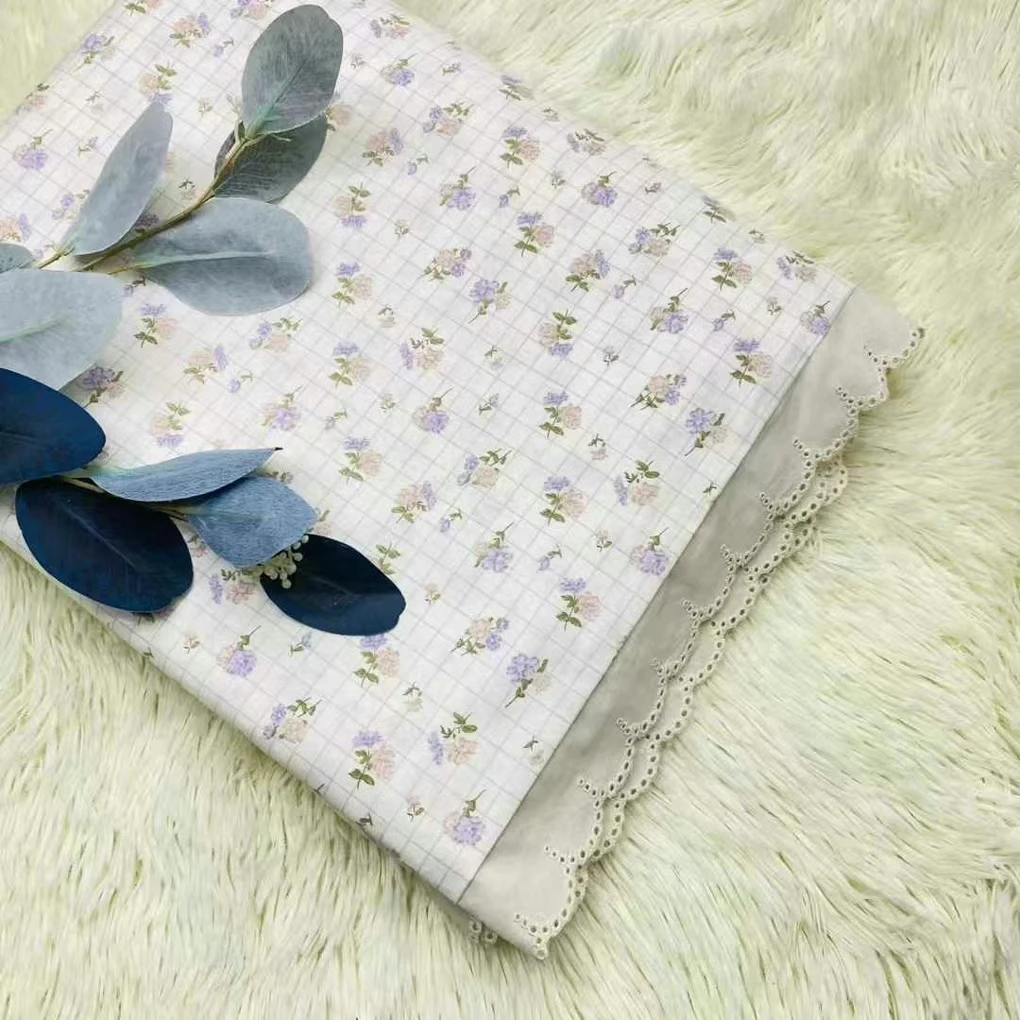 新款法式夏季秋季以上全棉床品四件套花边碎花小清新公主风印花