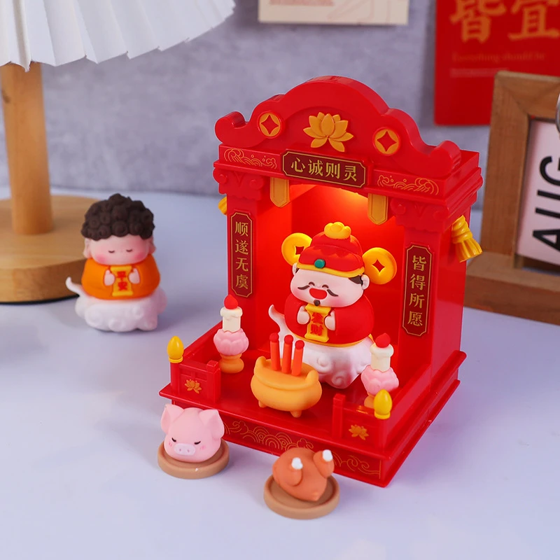 财神爷月老供台小神仙家居饰品办公室工位桌面摆件摆台装饰品礼物