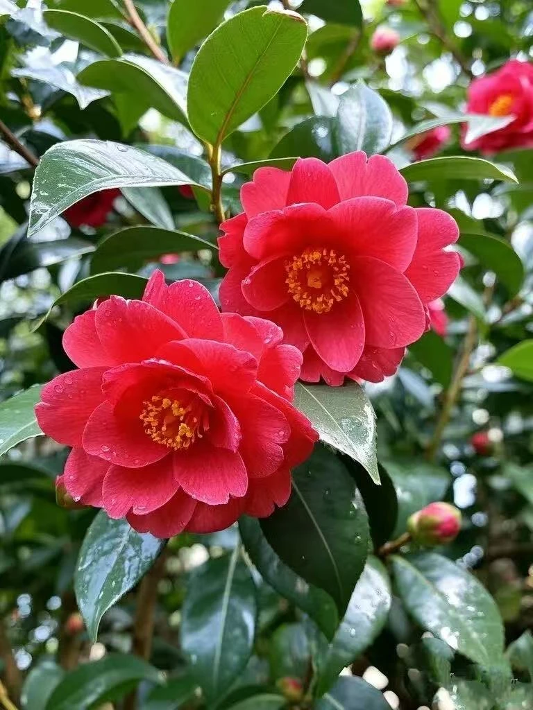 四季开花浓香型山茶花带花苞重瓣大花室内外阳台庭院盆栽