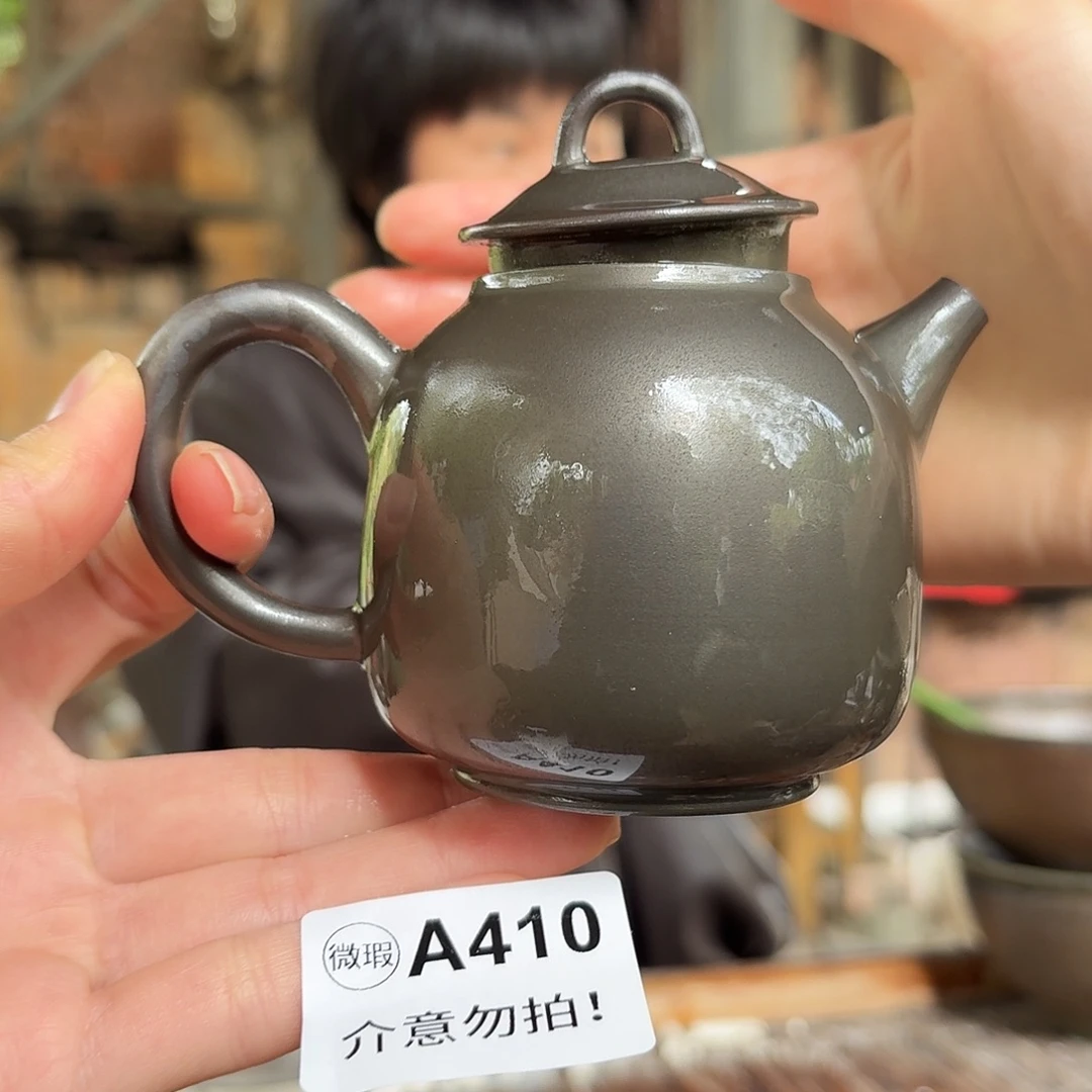 坭兴陶纯柴烧原矿泥料纯手工壶