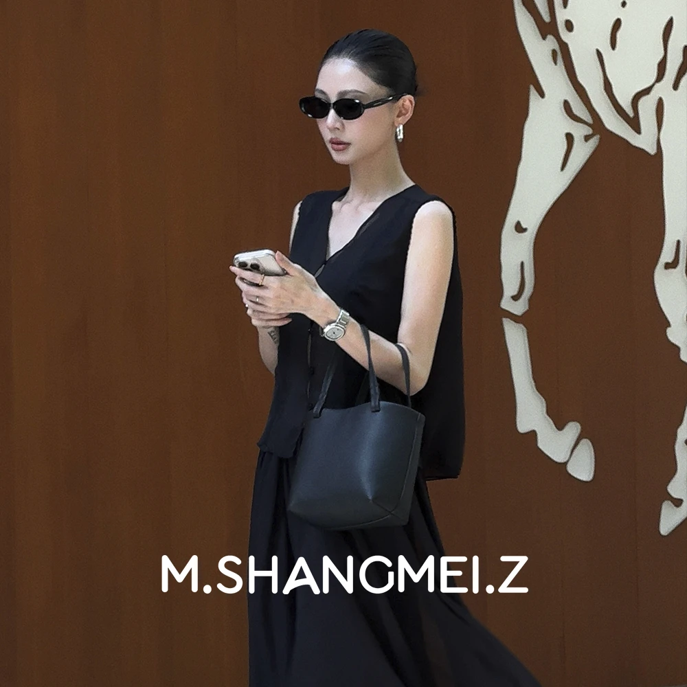 M.SHANGMEI.Z/沐熙美大哥气质百搭荔枝纹纯色包包F05292