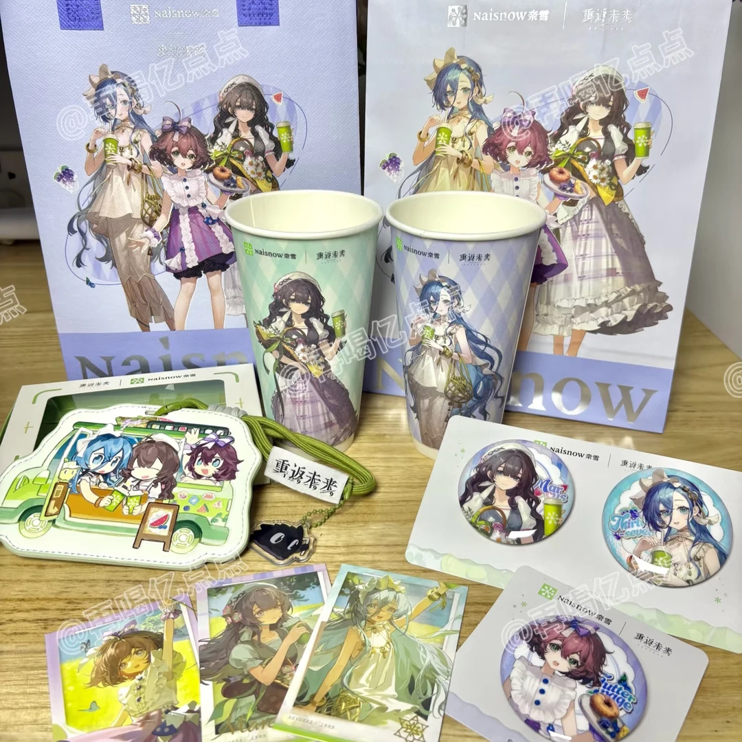 奈雪的茶×重返未来1999联名周边精美吧唧徽章拍立得行李牌收藏礼