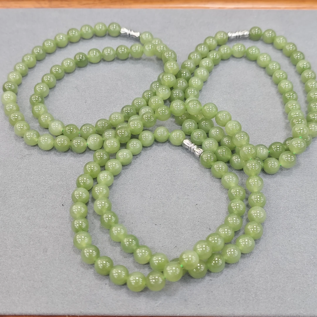 【书记甄选】天然和田玉项链 多样式发一件 约7mm JC3982