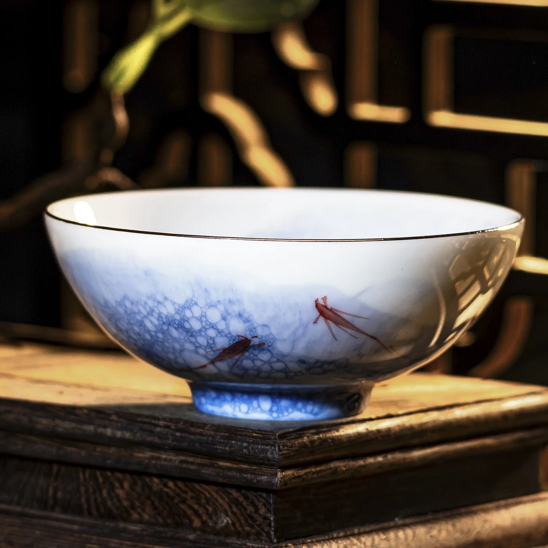 【西泠墨香上新】泡泡釉逍遥游-缀香杯HX0215b