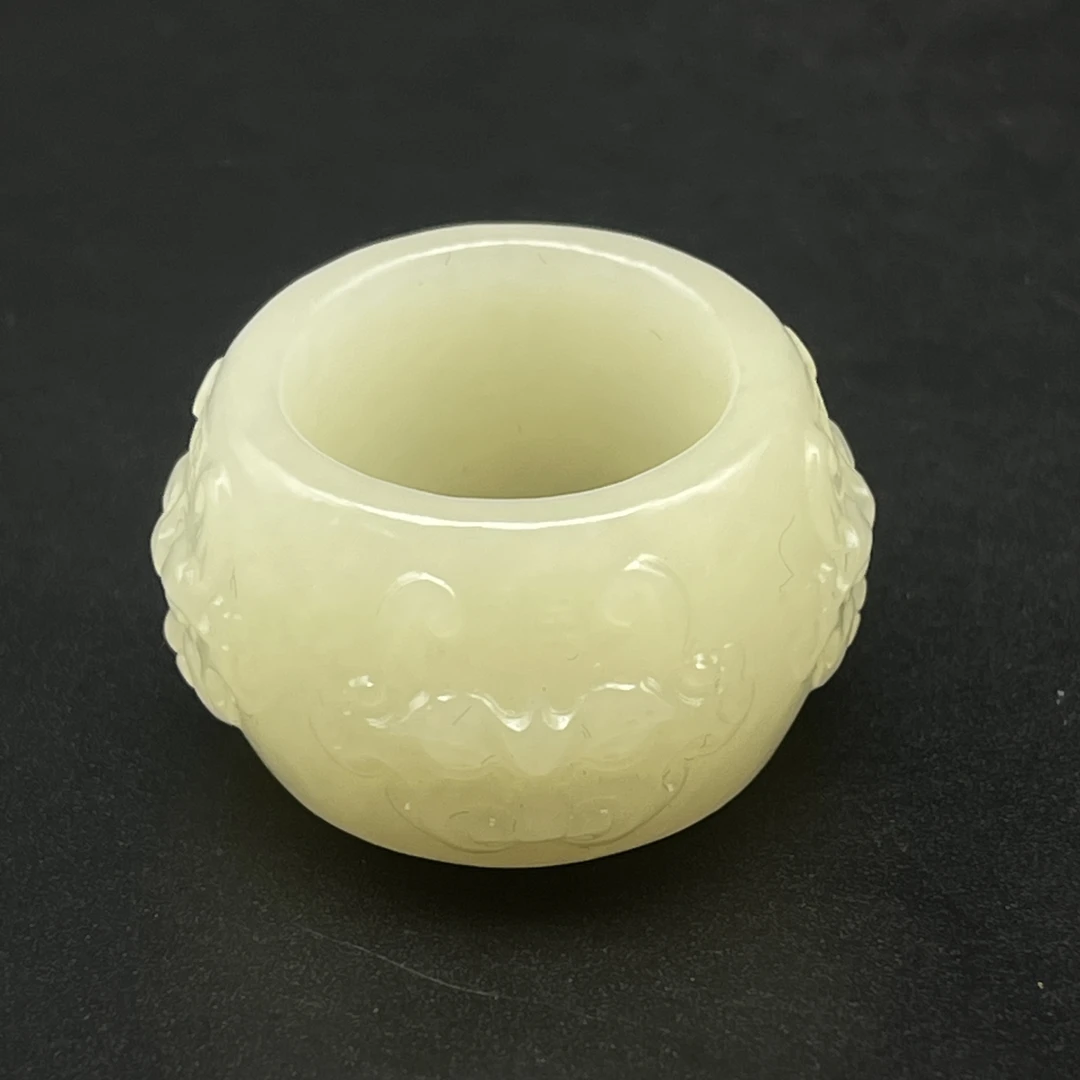 《清代》 和田玉兽面扳指 山东文物商店泰运 ZZXCEH605651