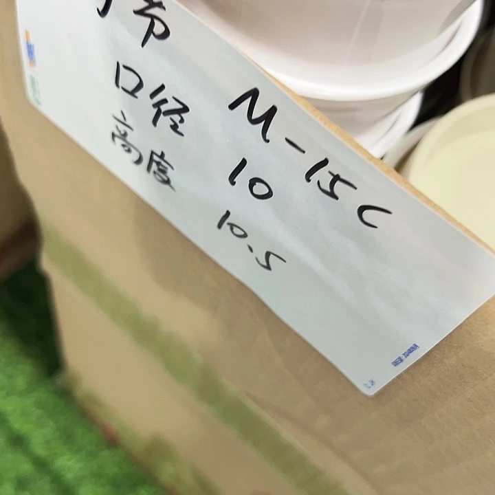 特价竹节口10高10白色带托10只