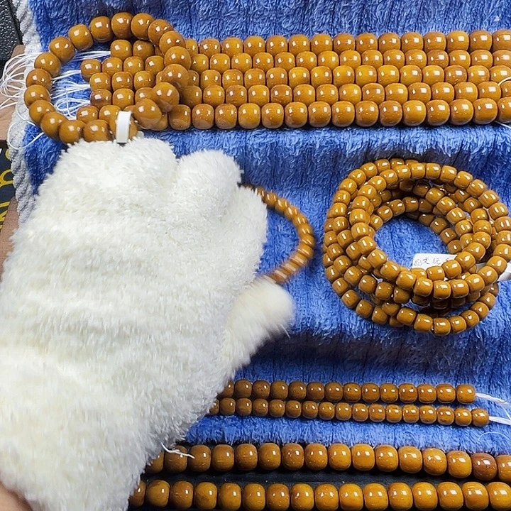 紫金鼠手串实心紫金鼠8短轴