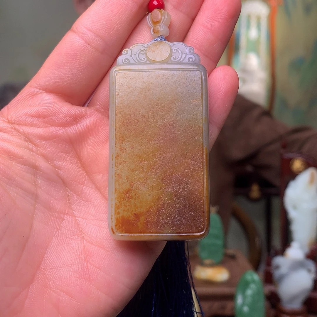 和田玉未镶嵌挂件