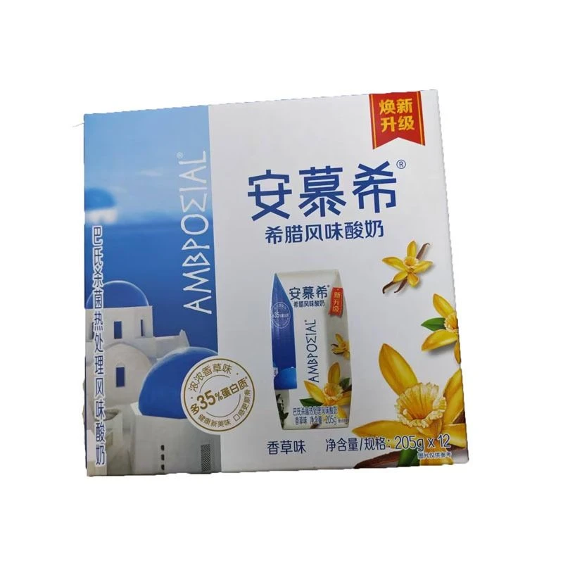 伊利安慕希香草味酸奶205g*12/箱（日期随机）