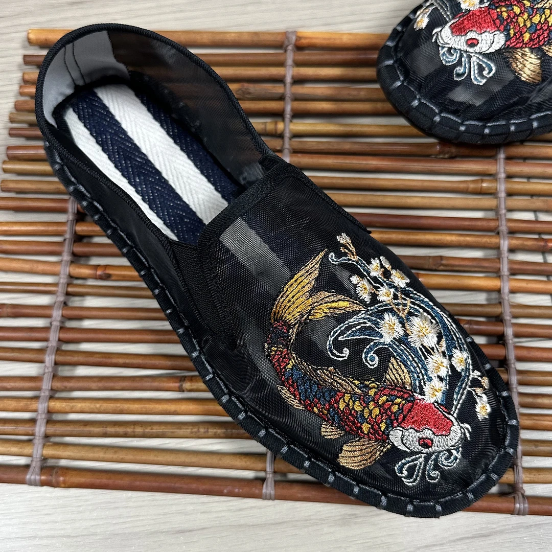 新款老北京布鞋男鞋夏季防臭透气网纱布鞋舒适耐磨牛筋大底休闲鞋