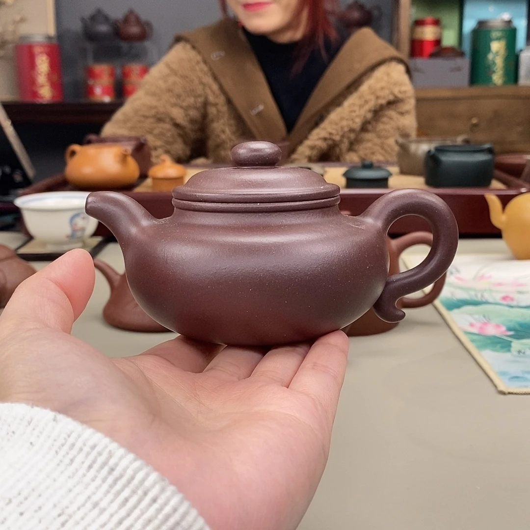 紫砂茶壶四号井底槽清仿古全手220cc