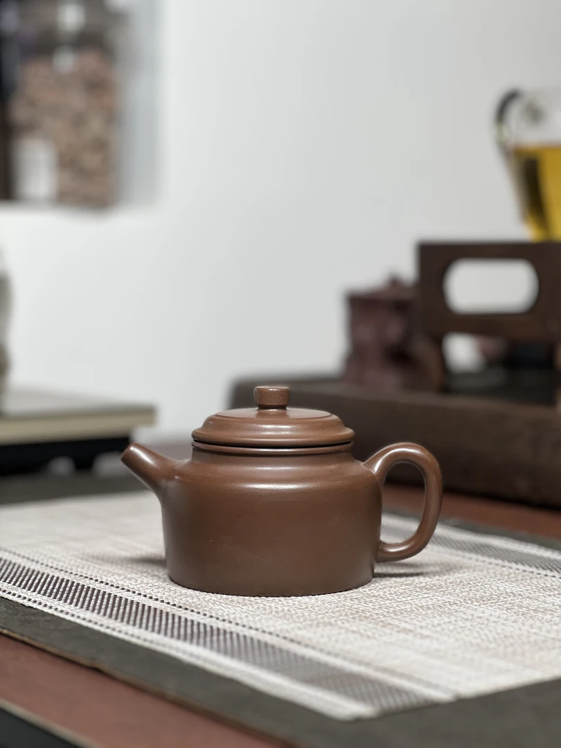 原矿某革老紫泥德钟260毫升半手工（瑕疵）宜兴茶具套装紫砂壶291