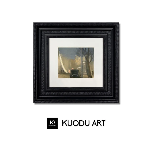 傍晚小众艺术装饰画极简风客厅挂画