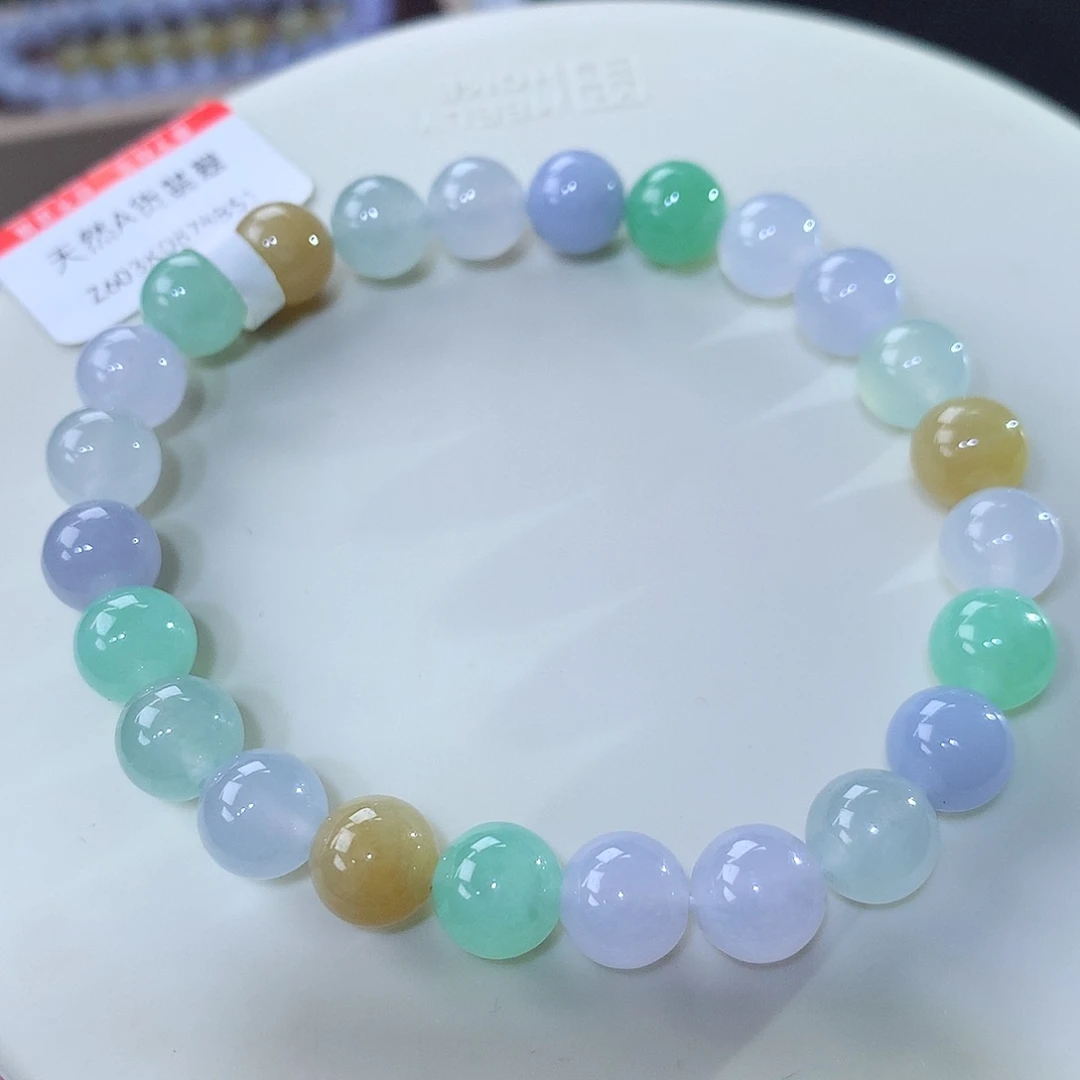 未镶嵌手串翡翠翡翠卡8