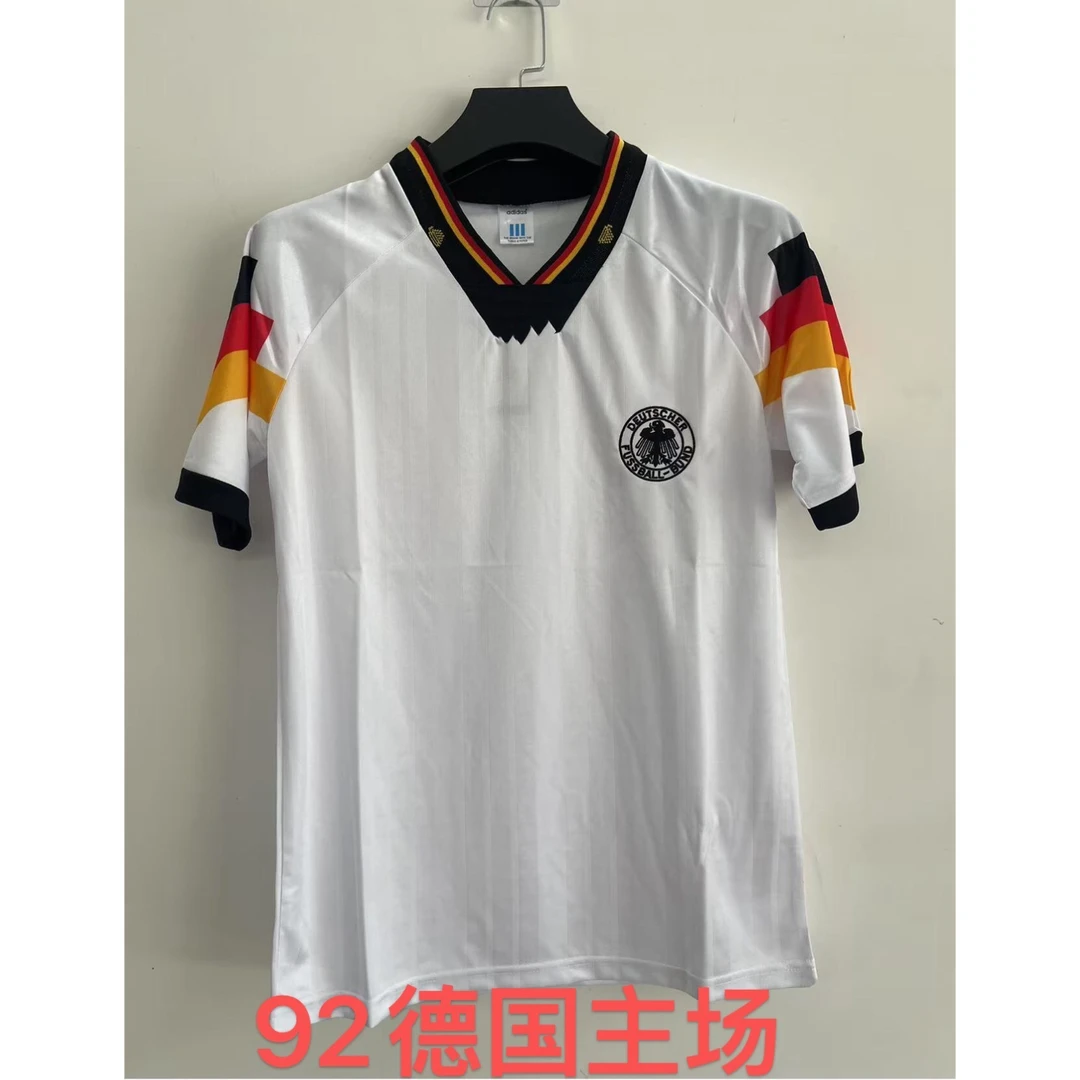 【复古短袖超A】国家队德国西班牙葡萄牙法国经典速干休闲运动上衣
