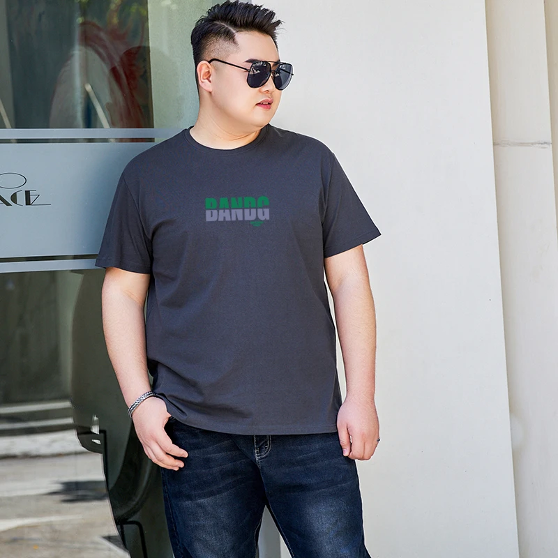 夏季大码胖子男短袖运动休闲宽松男士半截袖吸汗透气肥佬打底衫