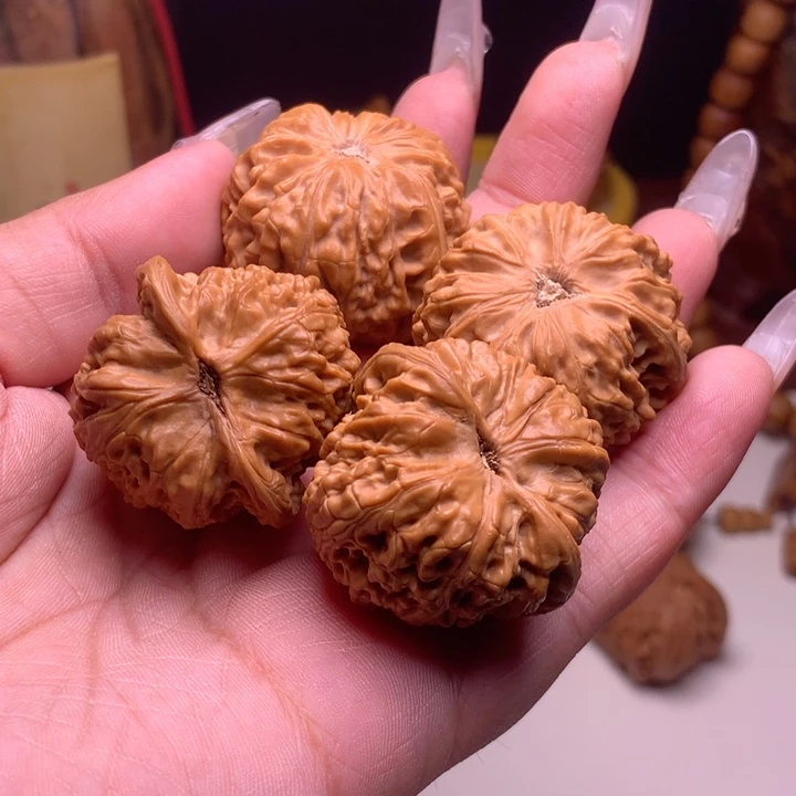 文玩核桃把件猴****！密纹➕三棱