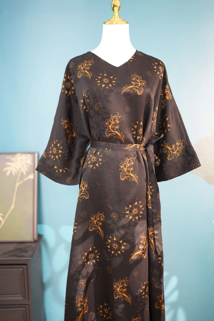 P01.v领女士袍子