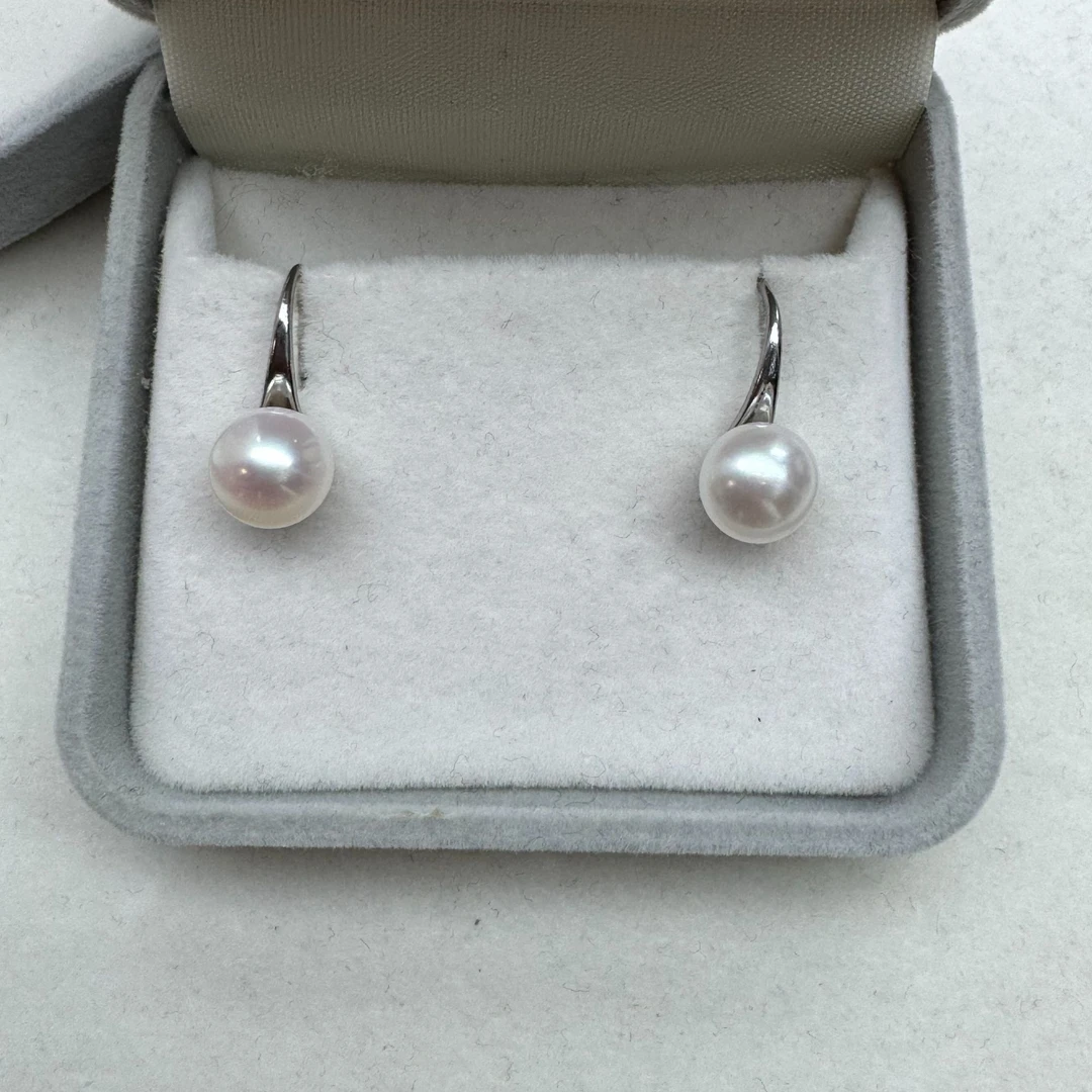 淡水珍珠8mm白珠高跟鞋