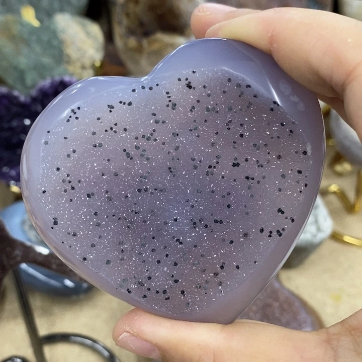 未镶嵌紫晶珠宝半成品