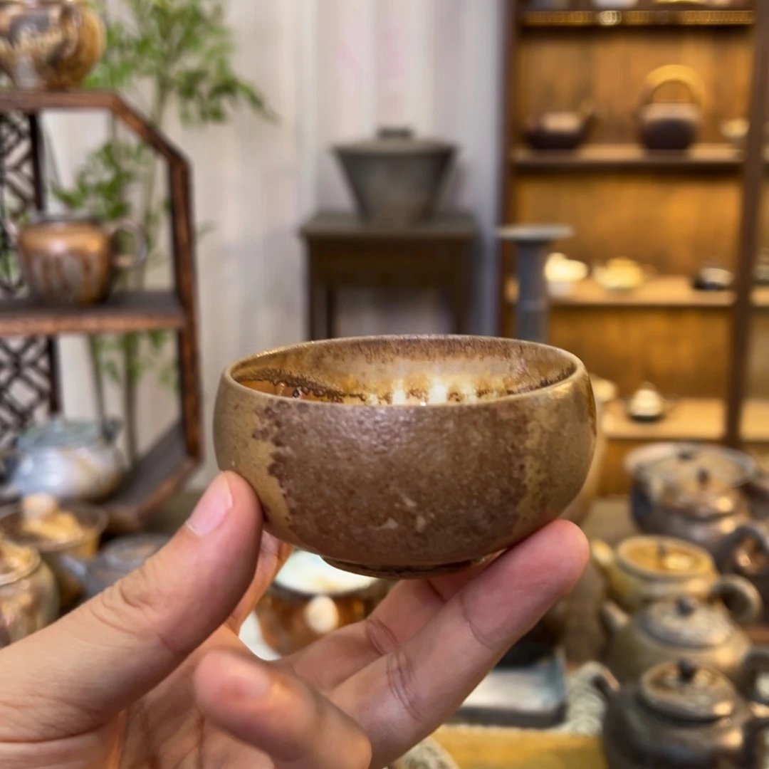 不染柴烧精品主人杯