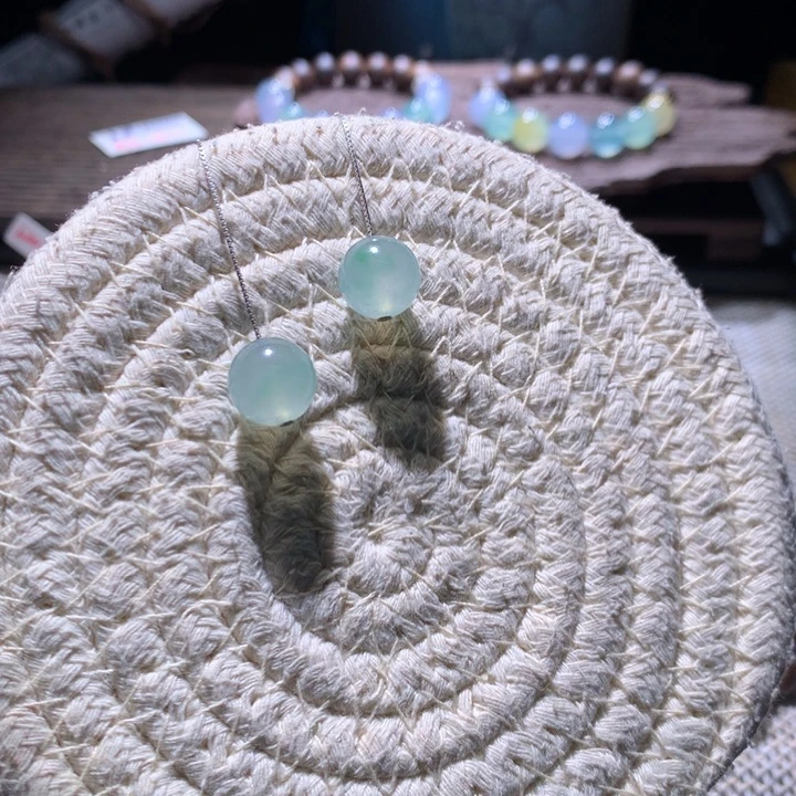 翡翠散珠85折金丝绿耳饰卡11