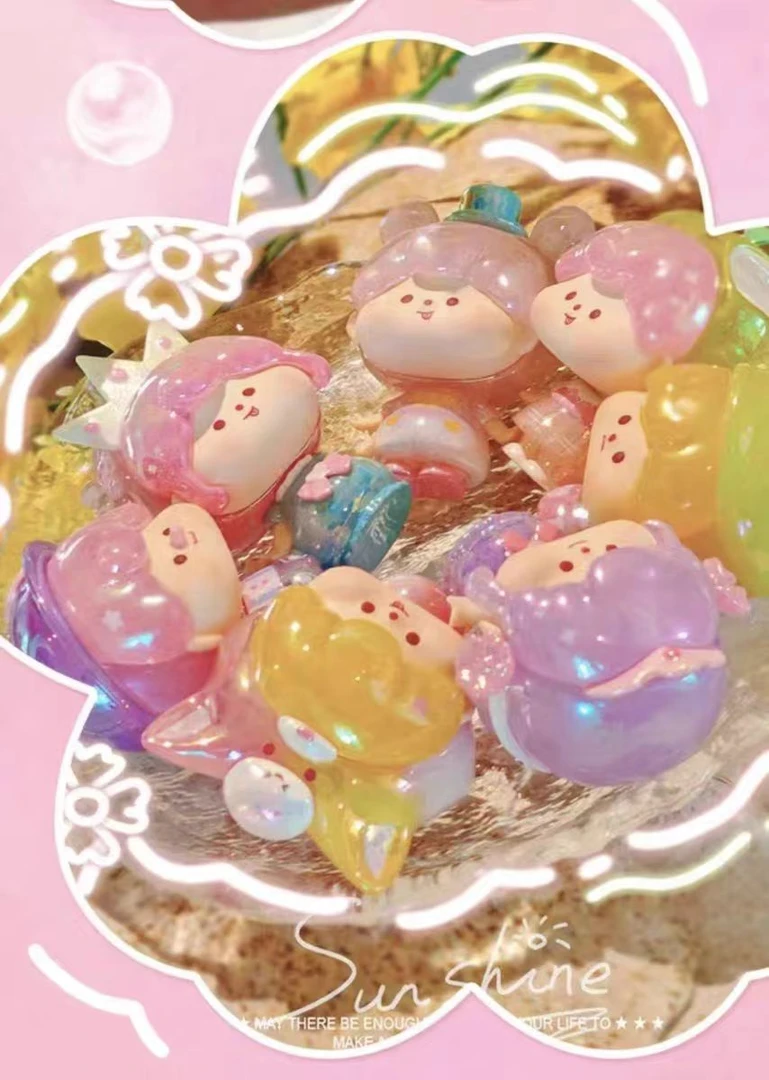 童话樱花季萌粒盲盒潮玩