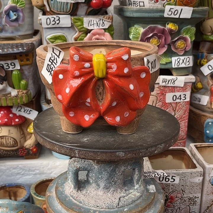 粗陶材质多肉花盆