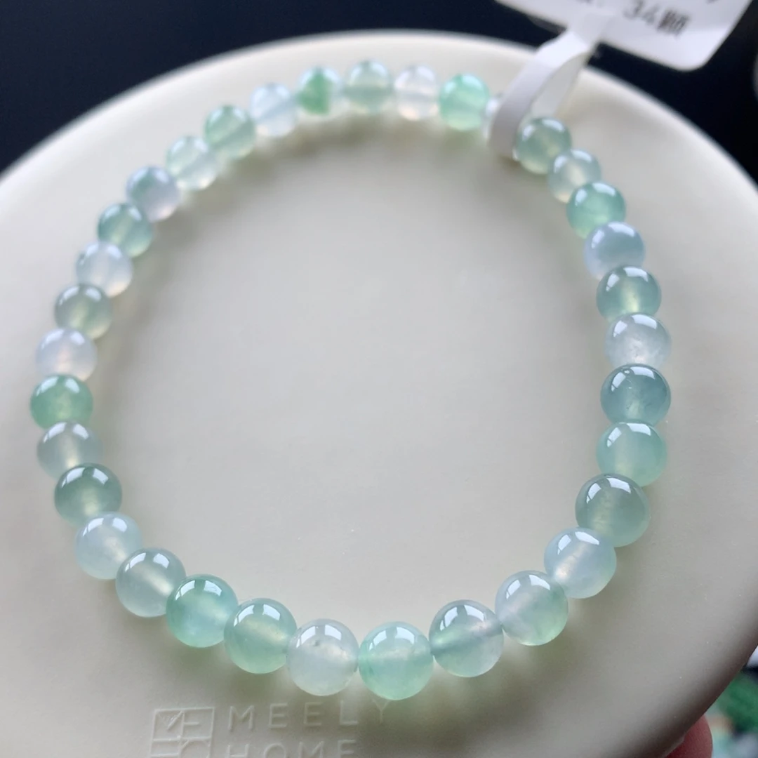 翡翠未镶嵌手链卡5.5